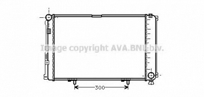 AVA QUALITY COOLING ms2211 -  Радиатор, охлаждение двигателя